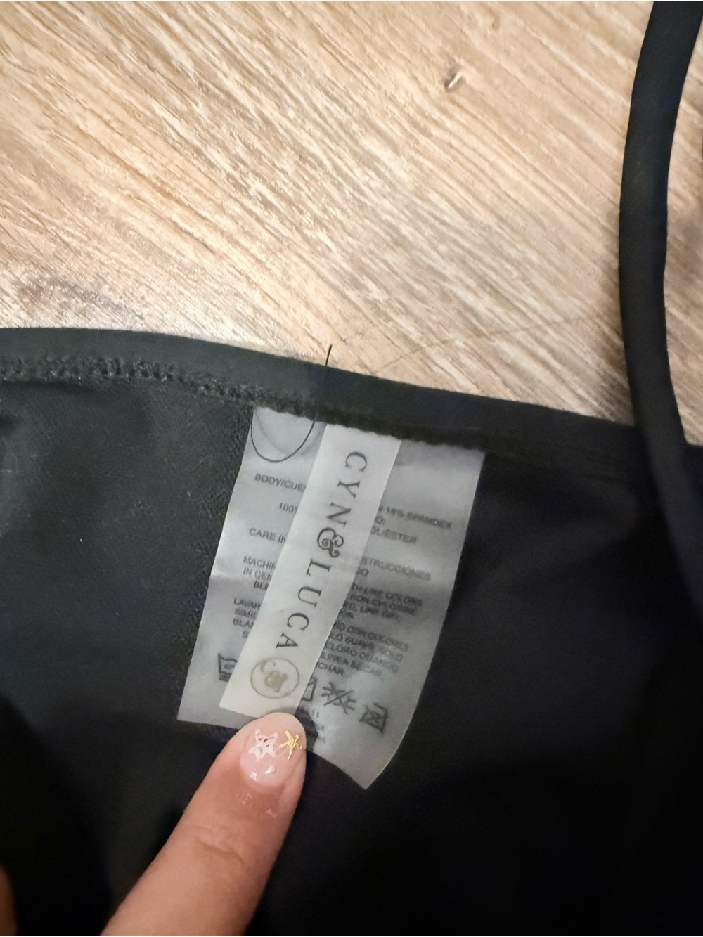 Aqua Black Ruched One-Piece Swimsuit - Picture 3 of 4